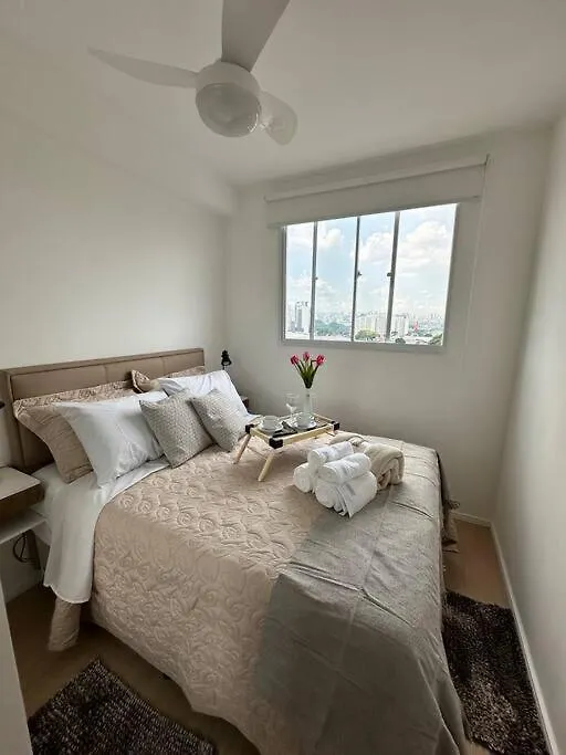 Apartamento Decorado Com Sacada No Polo Cultural E Eventos Da Cidade De Sao Paulo