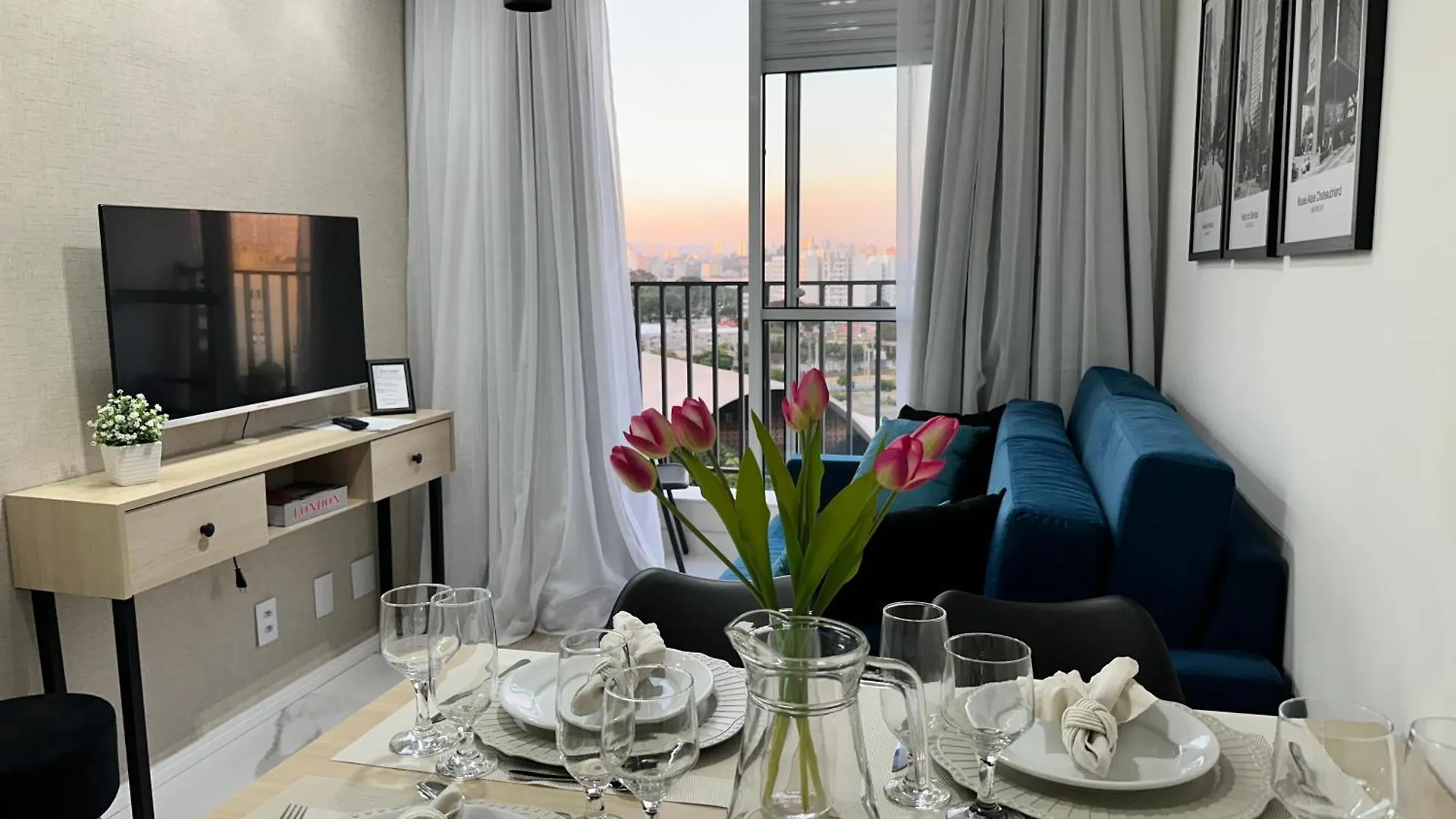 Apartamento Decorado Com Sacada No Polo Cultural E Eventos Da Cidade De Sao Paulo Apartment